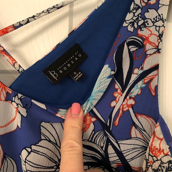 Ladies Bobeau Cold Shoulder Multi Floral dress. - Picture 5 of 5